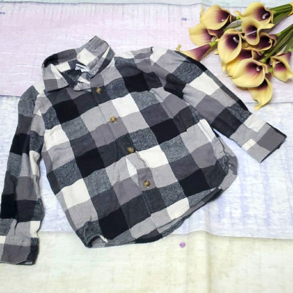 Kid's Jumping Beans Plaid Button Up Shirt
